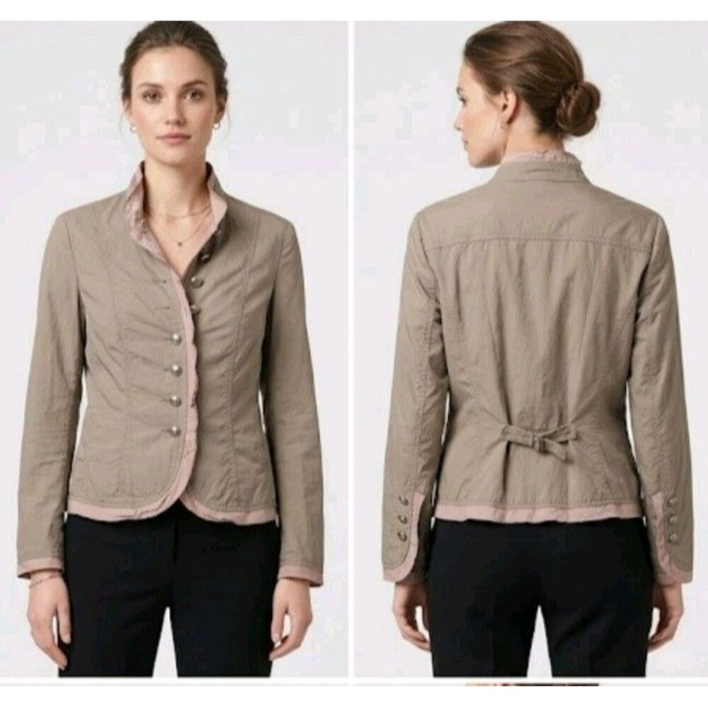 Taifun Collection Button Jacket Size 12 Beige
